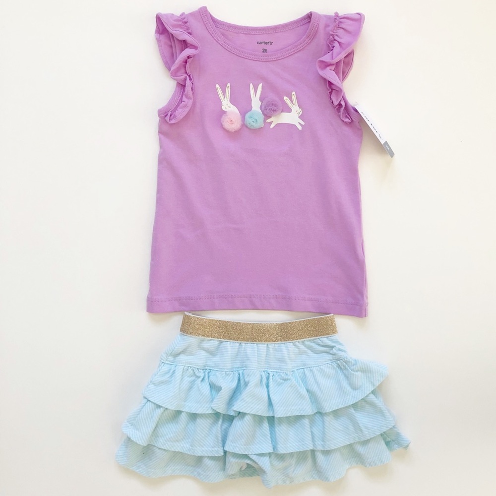 2 PC Easter Outfit Bundle Size 2T